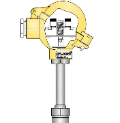 Weld in place temperature sensor